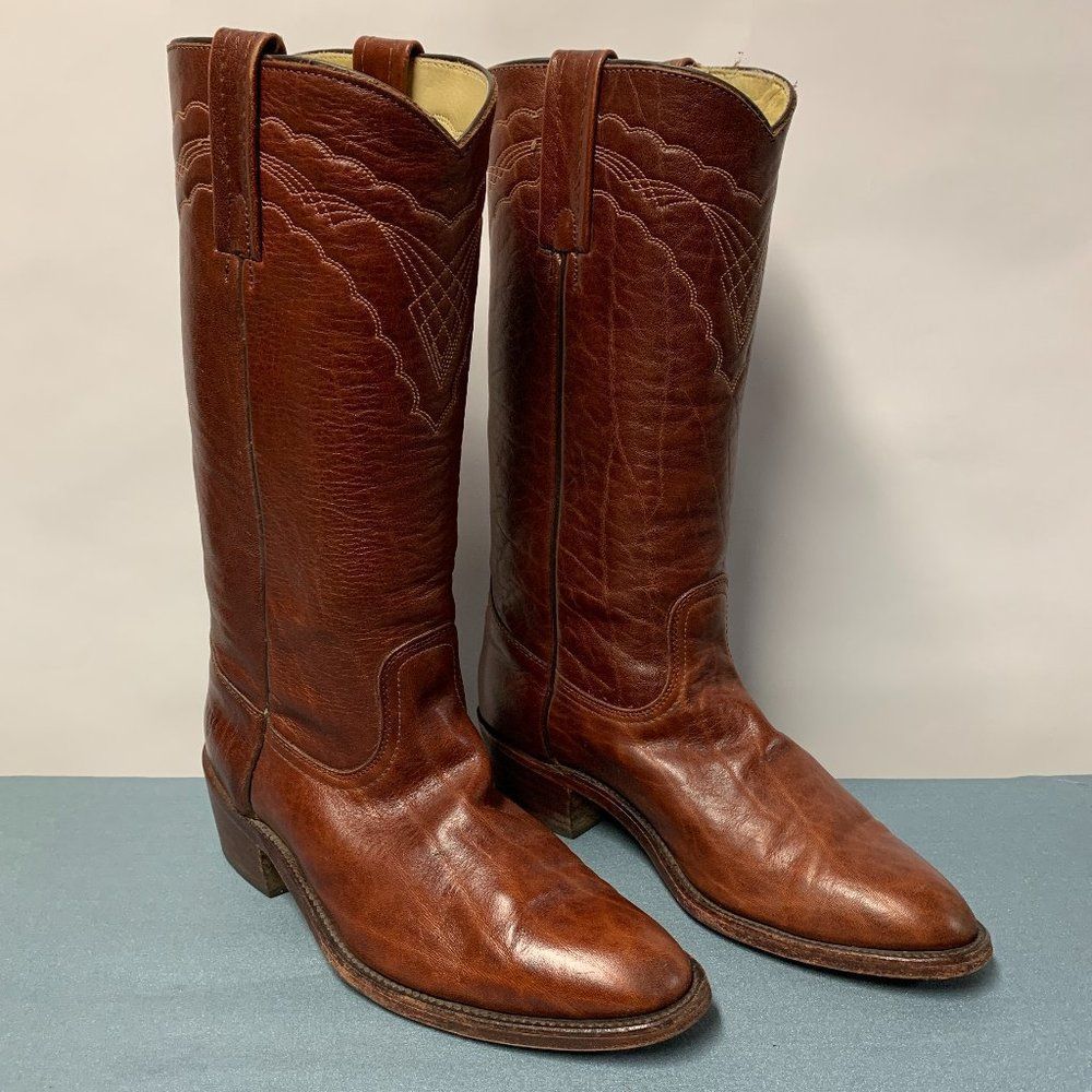 Frye Pull-On Cowboy Western Boots, Style 3029, Men's 9 D